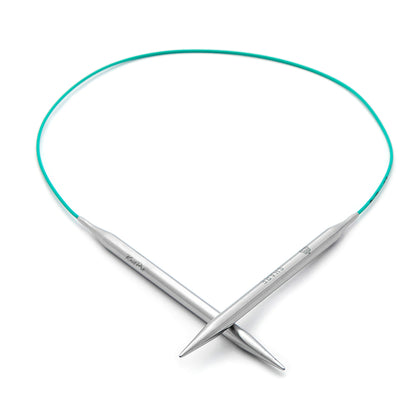KnitPro Mindful 2mm stainless steel fixed circular knitting needle with coloured 80cm cable
