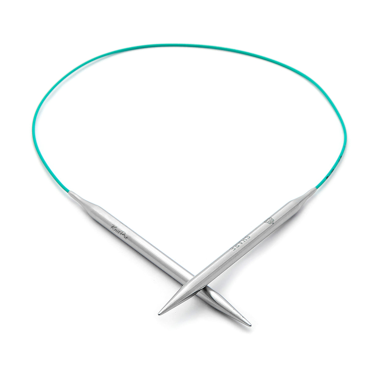 KnitPro Mindful 8mm stainless steel fixed circular knitting needle with coloured 80cm cable