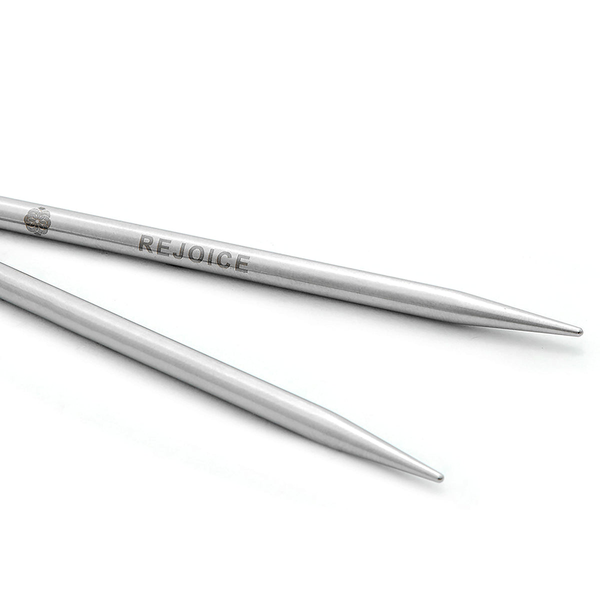 KnitPro Mindful Lace stainless steel interchangeable needle tips 5.5mm in natural packaging