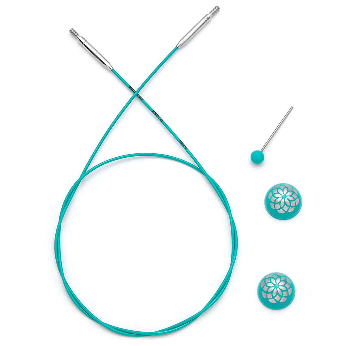 KnitPro Mindful teal 56cm interchangeable knitting needle cable
