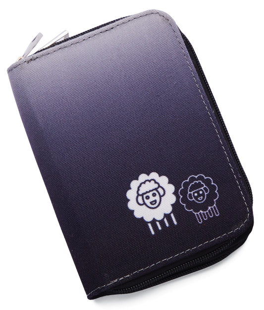 KnitPro Karbonz Special interchangeable needle set in a zipped grey fabric case
