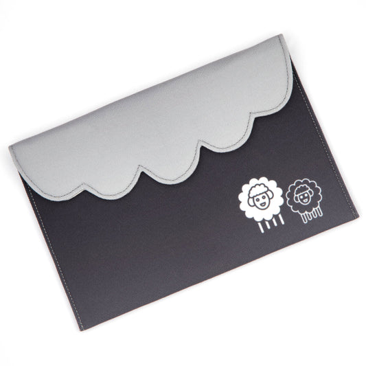 KnitPro Karbonz Special interchangeable knitting needle set in a grey fabric case
