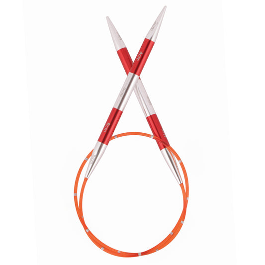 KnitPro Smart Stix 7mm fixed circular knitting needle, 40cm, red