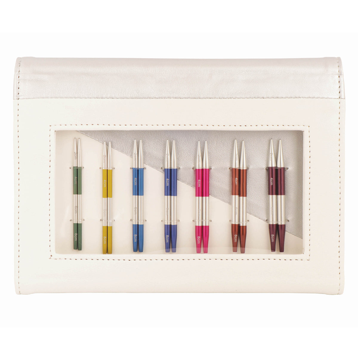 Smart Stix interchangeable needle set in white and silver case