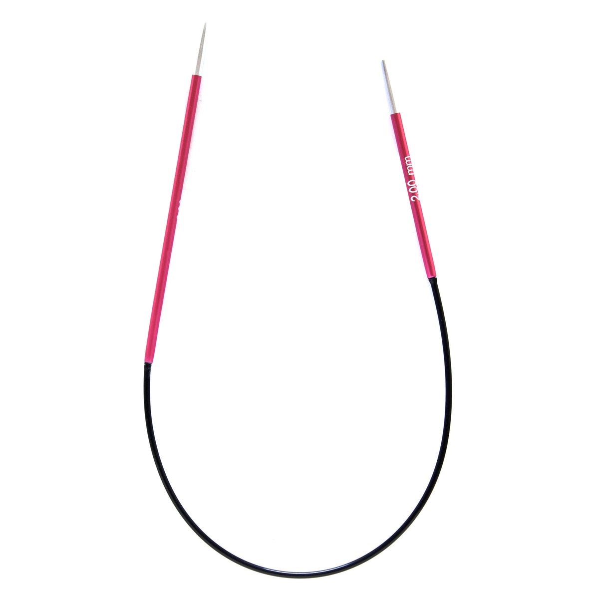 KnitPro Zing 2mm fixed circular knitting needle, 25cm