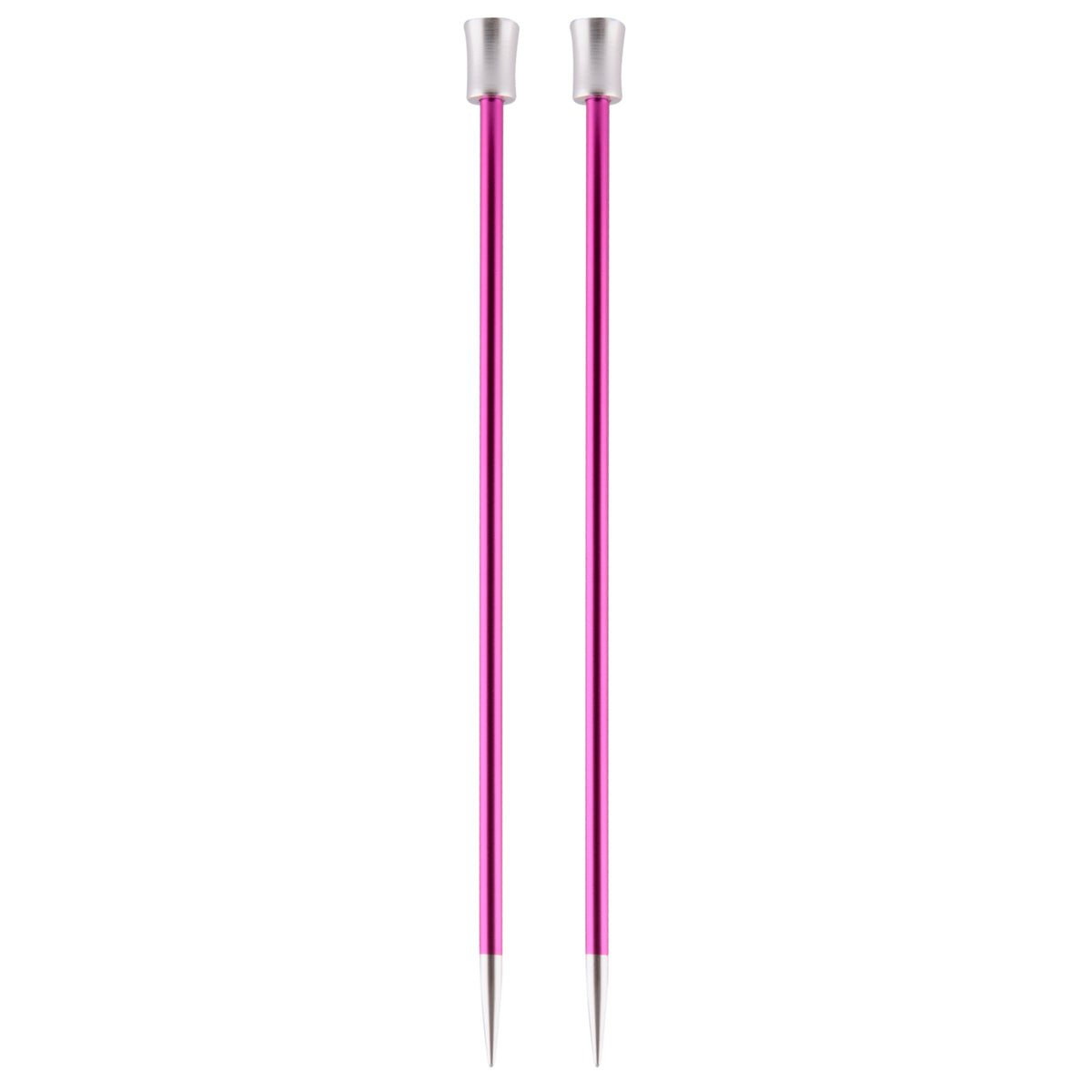 KnitPro Zing 25cm single pointed aluminium knitting needles in 5mm