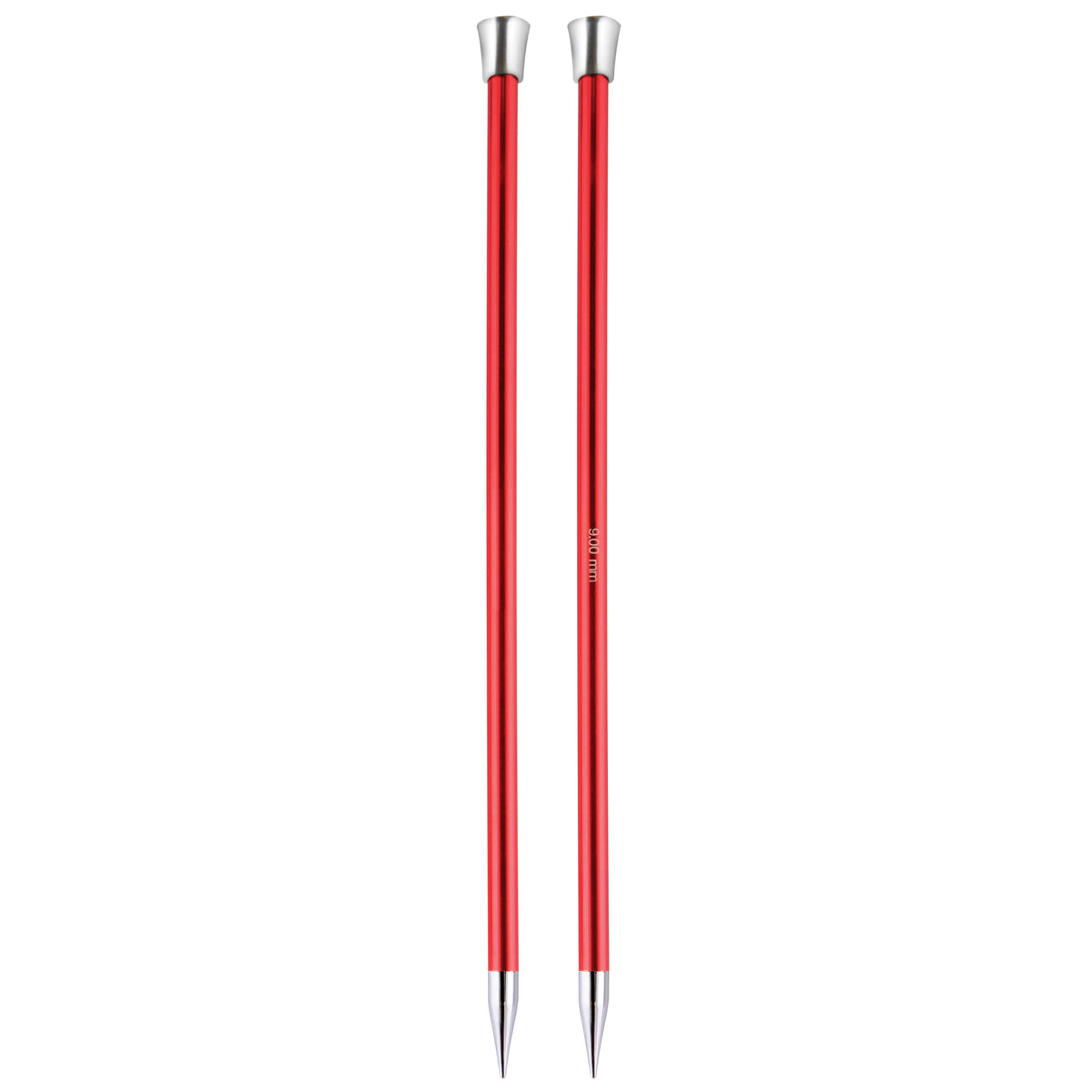 KnitPro Zing 25cm single pointed aluminium knitting needles in 9mm