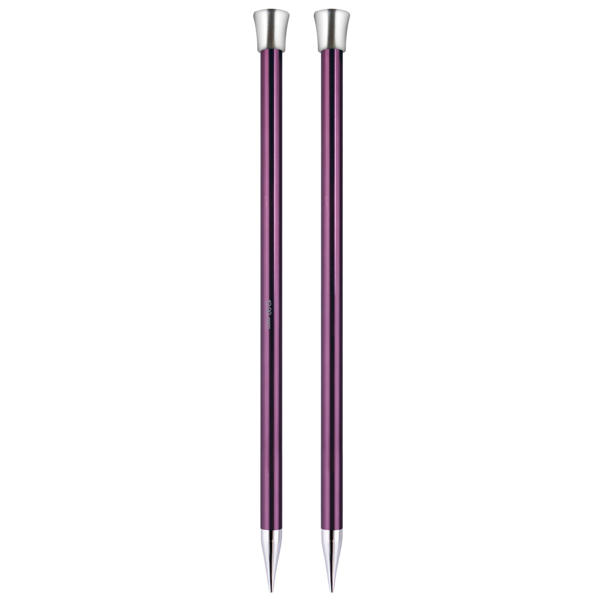 KnitPro Zing 25cm single pointed aluminium knitting needles in 10mm