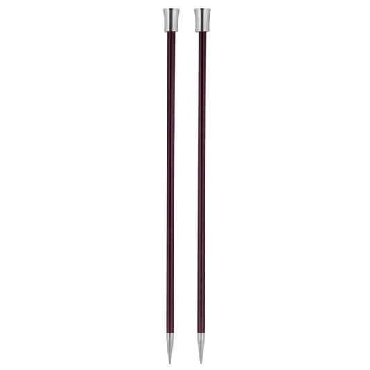 KnitPro Zing 6mm aluminium knitting needles with silver tips