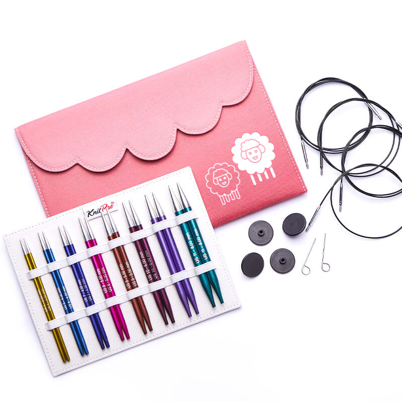 KnitPro Zing interchangeable circular knitting needle deluxe set