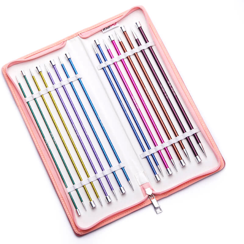 KnitPro Zing 30cm single pointed knitting needle deluxe set