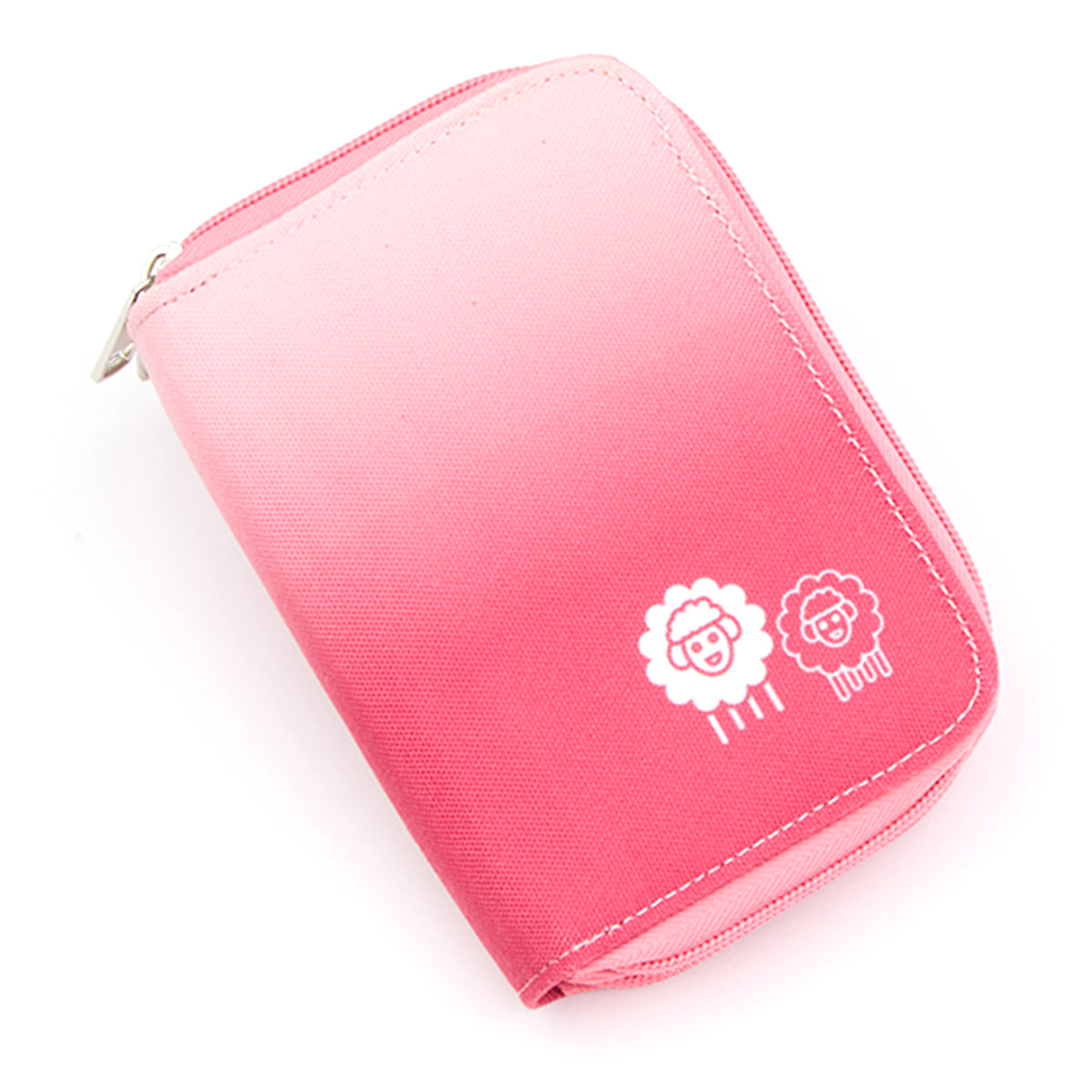 KnitPro Zing interchangeable circular needle starter set in a pink zipped case