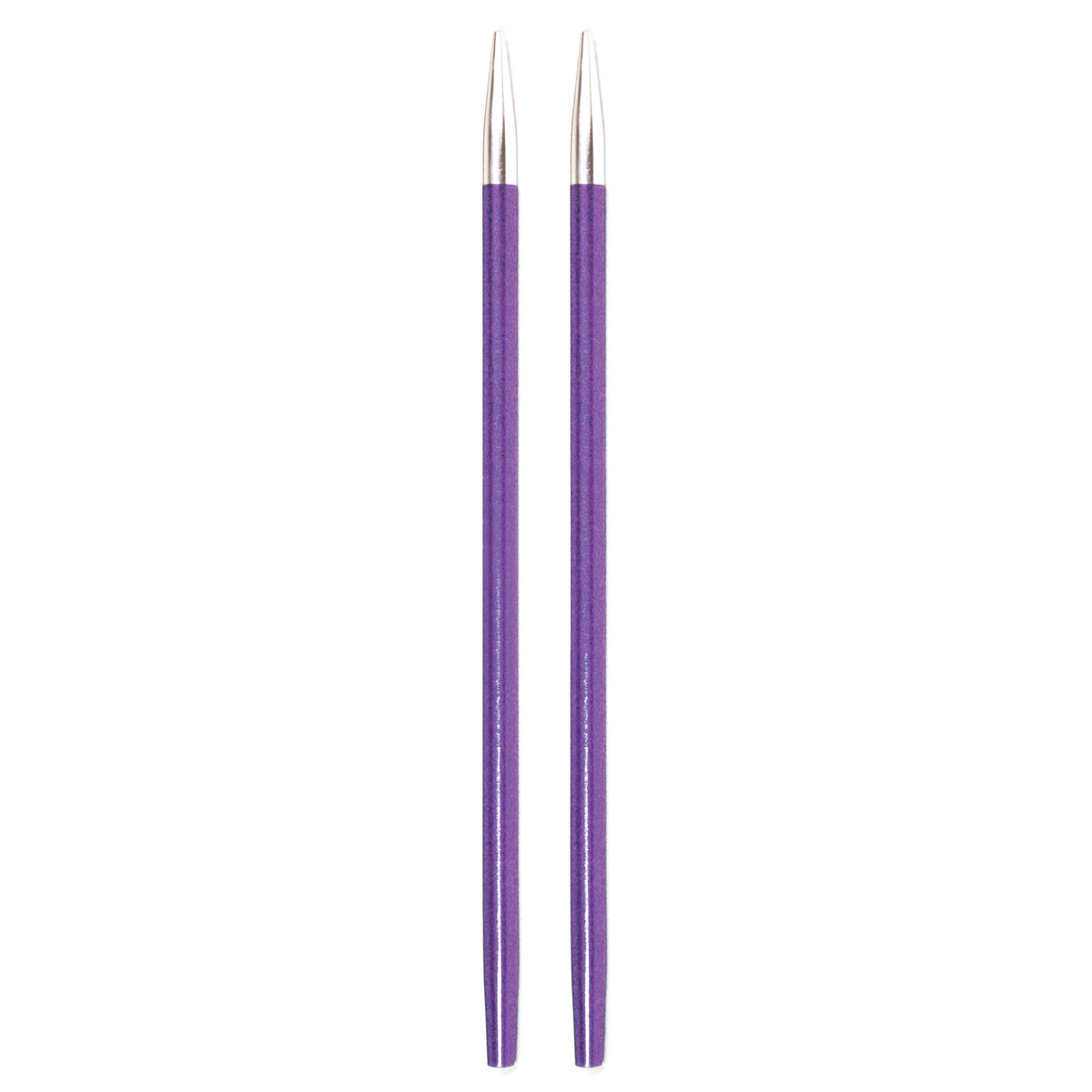 Pair of KnitPro Zing aluminium interchangeable knitting needle tips, 3.75mm