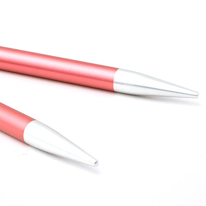 Pair of KnitPro Zing aluminium interchangeable knitting needle tips, 6.5mm