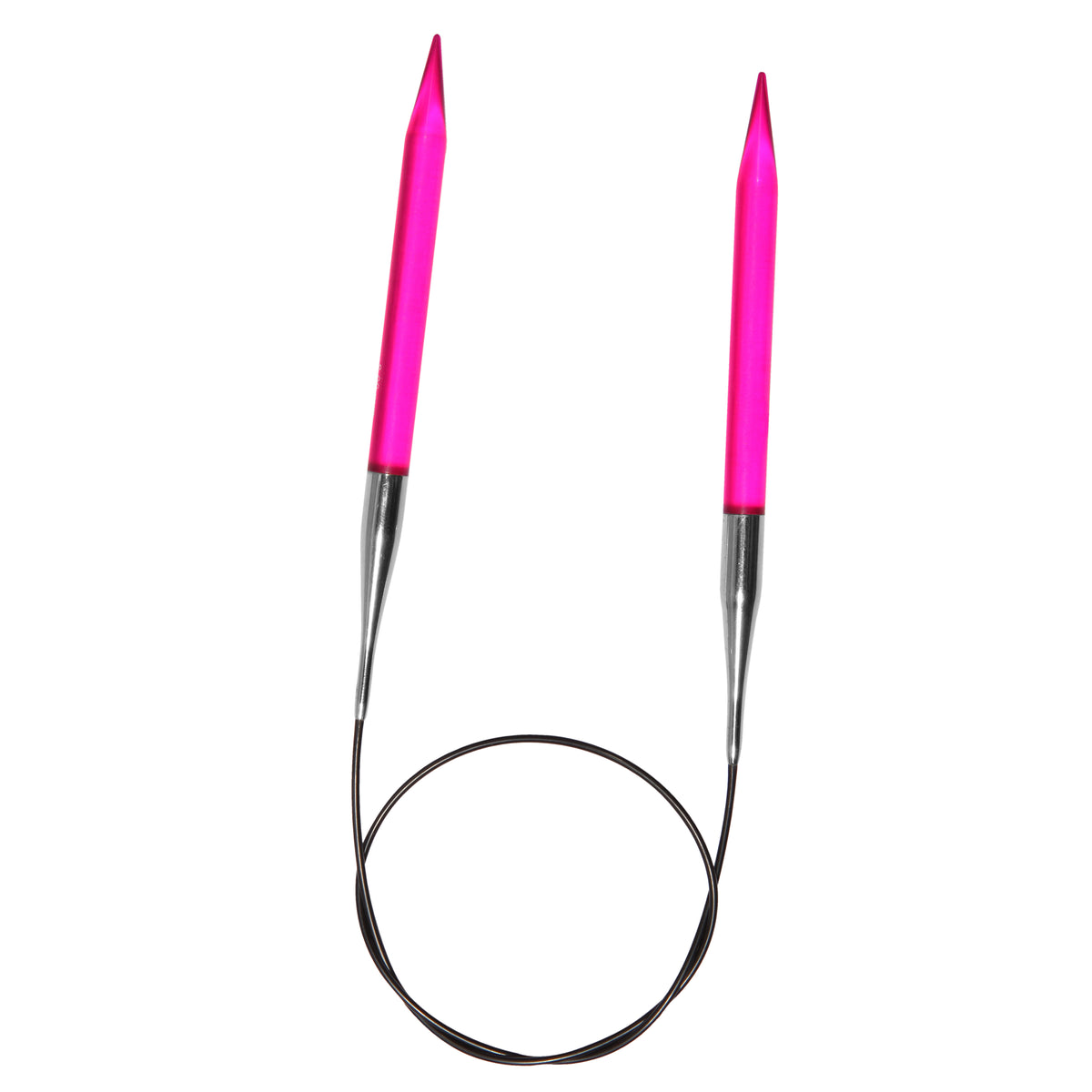KnitPro Trendz bright acrylic fixed circular knitting needle with cable, 8mm