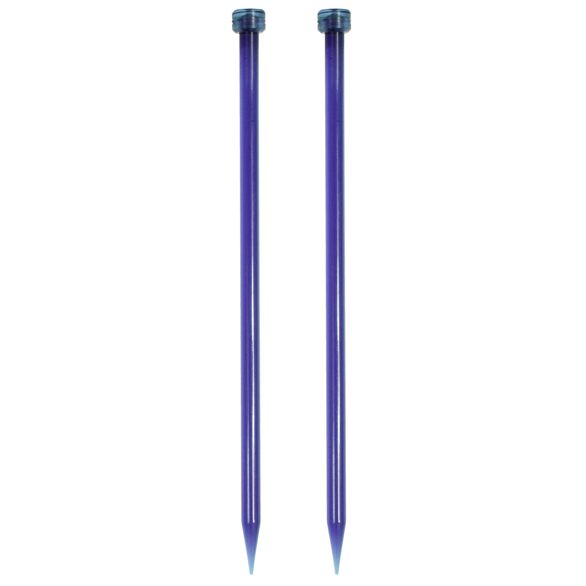 Pair of KnitPro Trendz 7mm acrylic single point knitting needles, 25cm