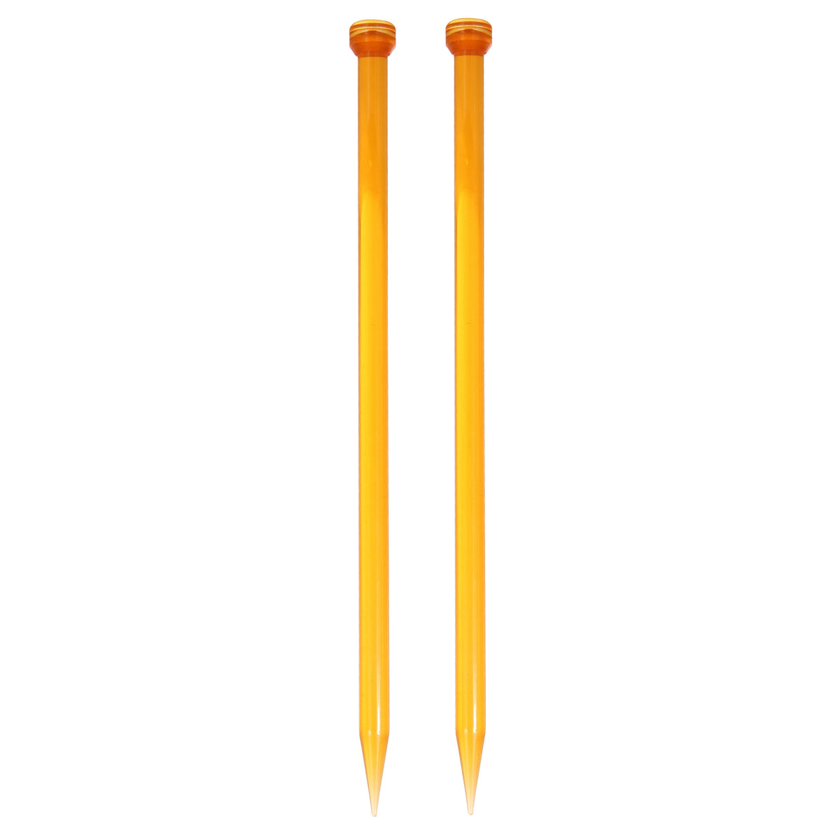 Pair of KnitPro Trendz 10mm acrylic single point knitting needles, 25cm