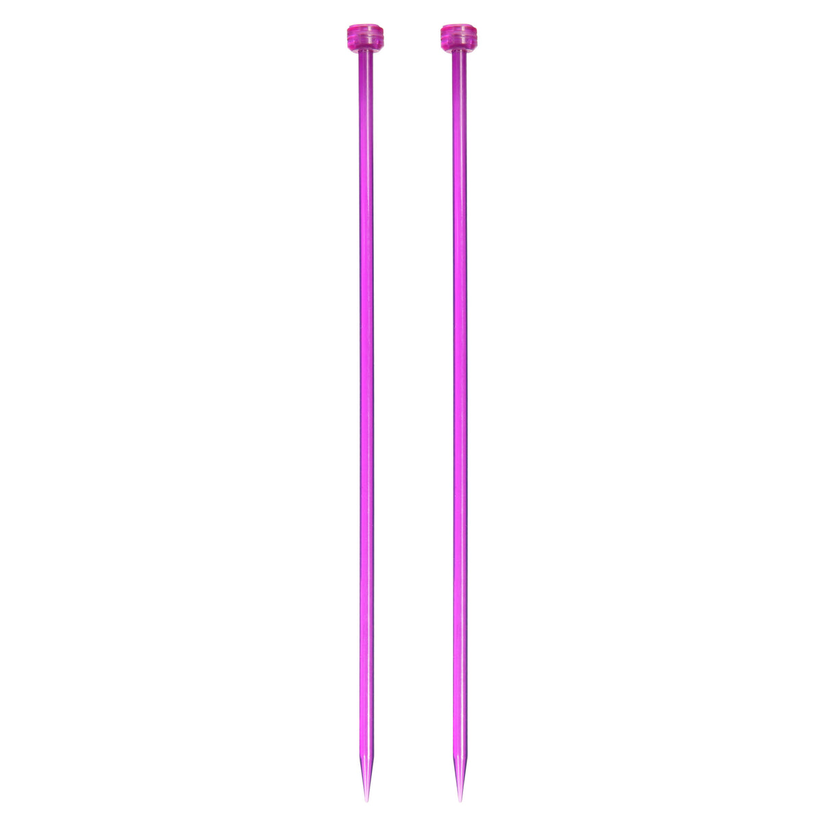 Pair of KnitPro Trendz 5mm acrylic single point knitting needles, 30cm