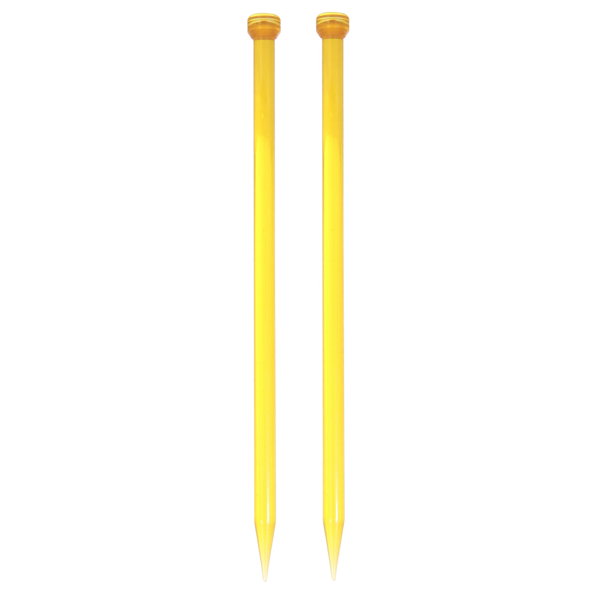 Pair of KnitPro Trendz 6mm acrylic single point knitting needles, 30cm