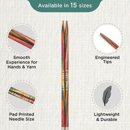 Pair of KnitPro Symfonie 2 3.00mm interchangeable wooden needle tips