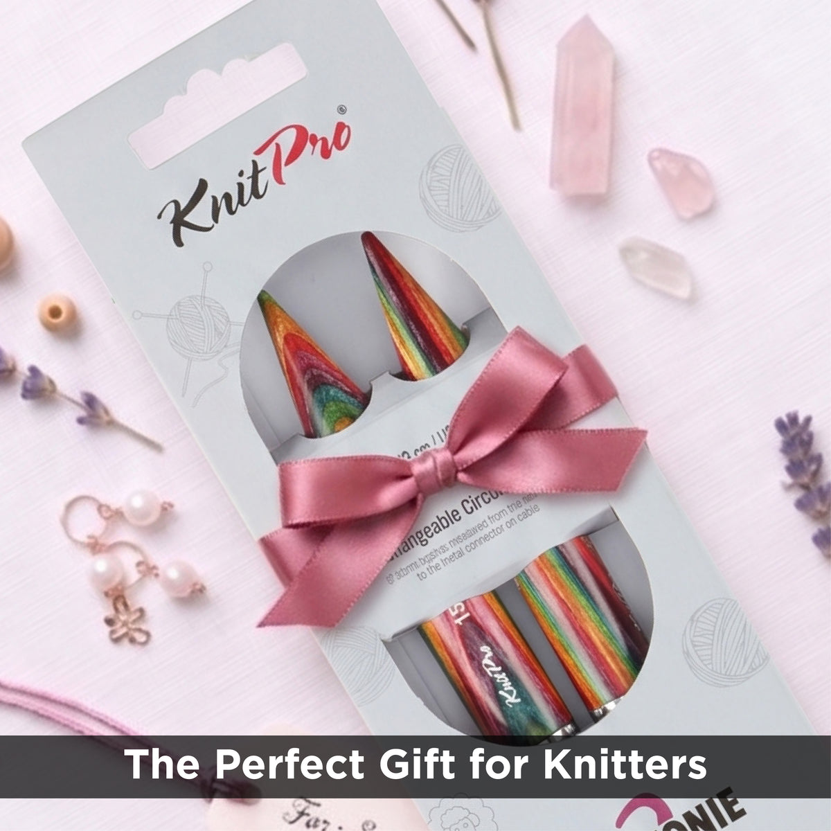 Pair of KnitPro Symfonie 2 6.00mm interchangeable wooden needle tips