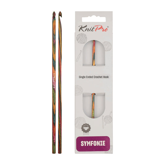 KnitPro Symfonie 2 3.75mm laminated birch wood crochet hook