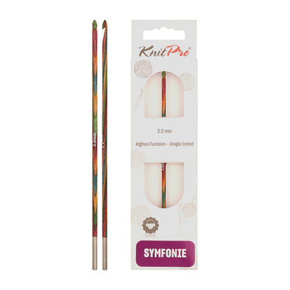 KnitPro Symfonie 2 3.00mm wooden interchangeable Tunisian crochet hook