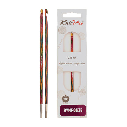 KnitPro Symfonie 2 3.75mm interchangeable Tunisian crochet hook in laminated birch wood