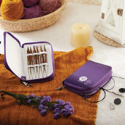 KnitPro Symfonie 2 Chunky interchangeable needle set in printed fabric case
