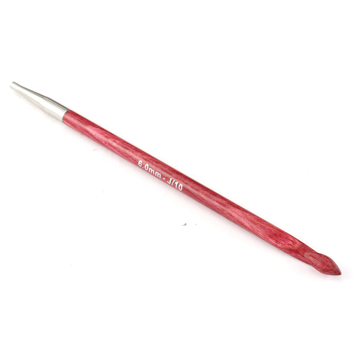 KnitPro Dreamz colour-coded birchwood interchangeable Tunisian crochet hook, 6mm