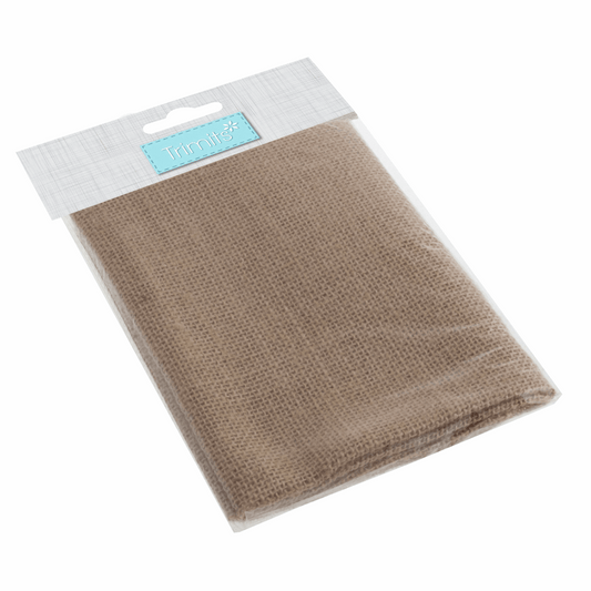 Trimits Hessian Craft Fabric - Natural 54cm x 45cm