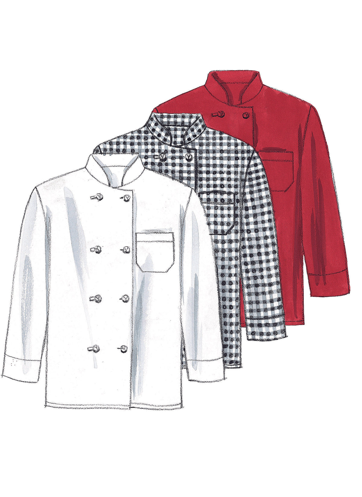 McCall's M2233 unisex scrub jacket sewing pattern envelope
