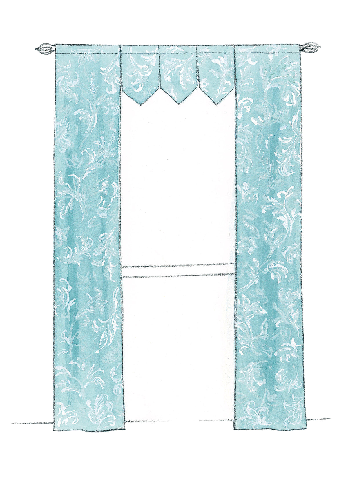 McCall's M4408 curtain and window treatment sewing pattern envelope