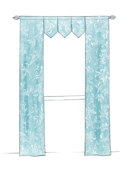 McCall's M4408 curtain and window treatment sewing pattern envelope