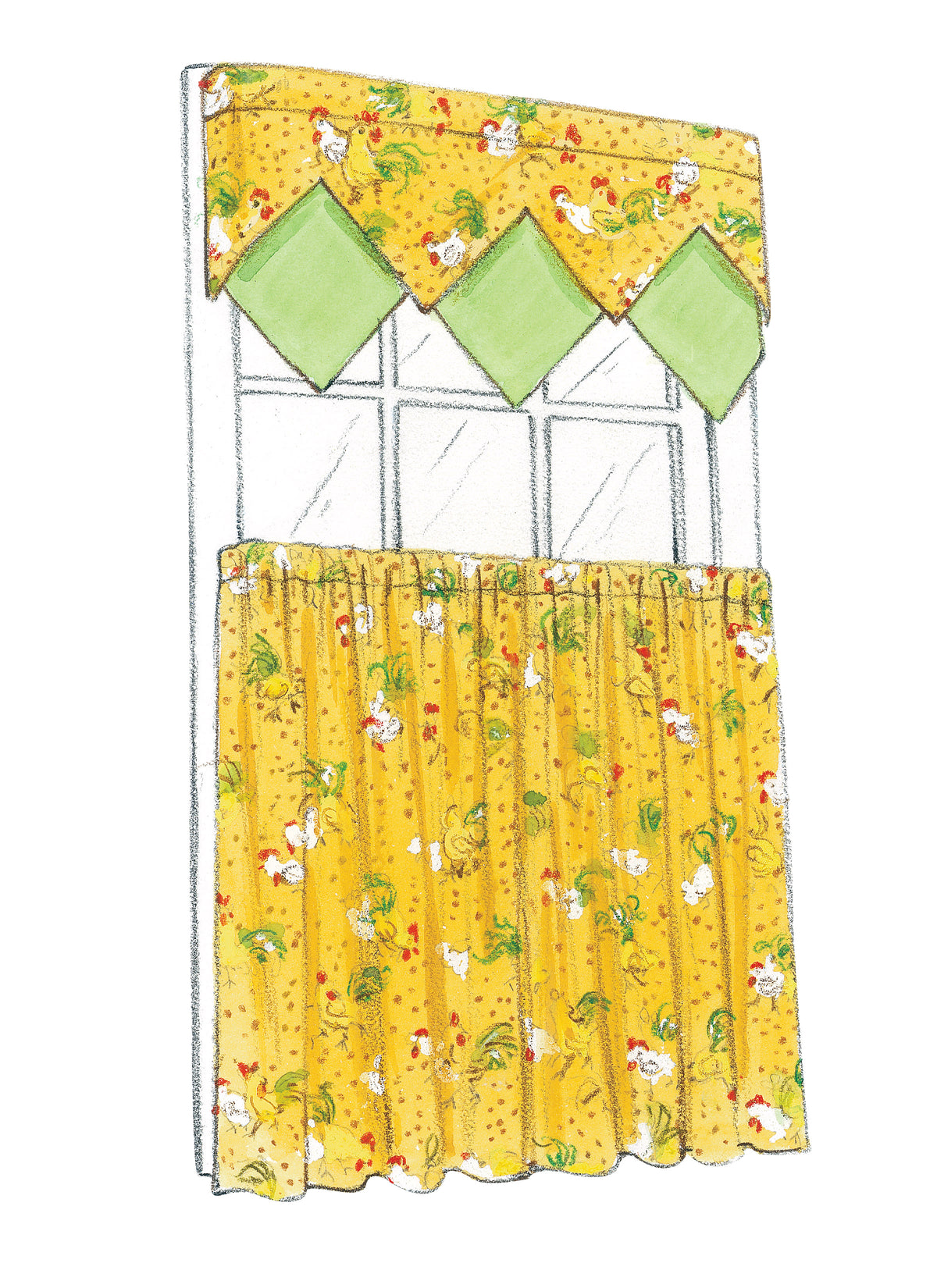 McCall's M4408 curtain and window treatment sewing pattern envelope