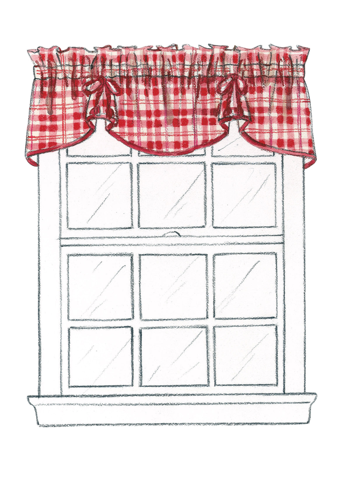 McCall's M4408 curtain and window treatment sewing pattern envelope