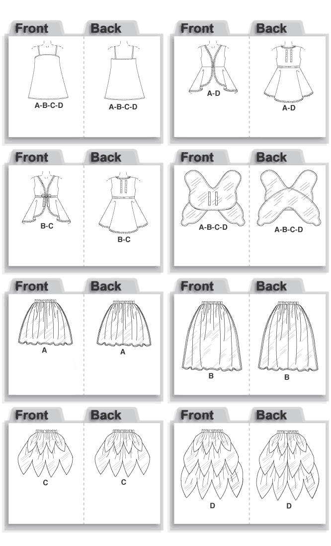 McCall's M4887 child's costume dress sewing pattern envelope