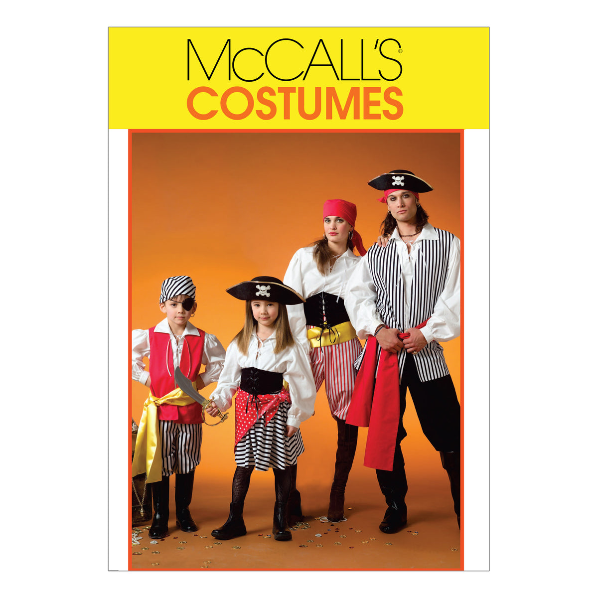 McCall's M4952 lace-up costume shirt sewing pattern envelope