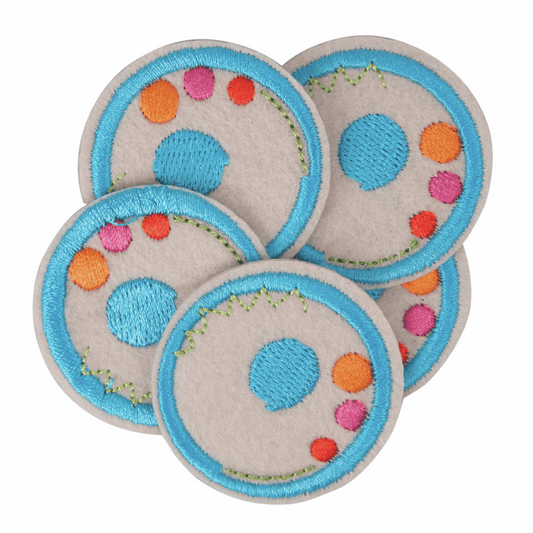Iron-On/Sew On Alphabet Motif Patch - Letter O
