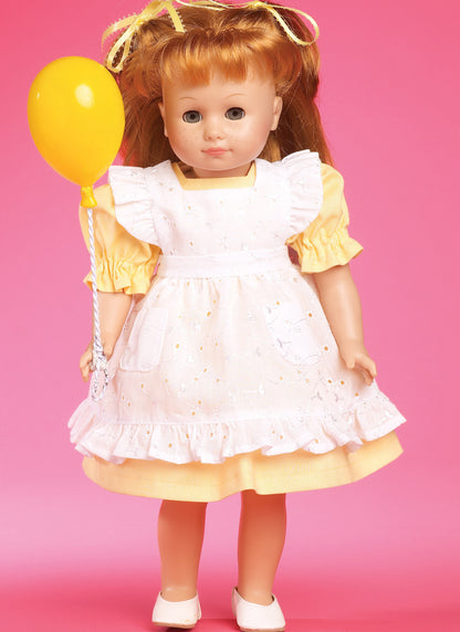 McCall's M6005 pattern envelope showing doll clothes