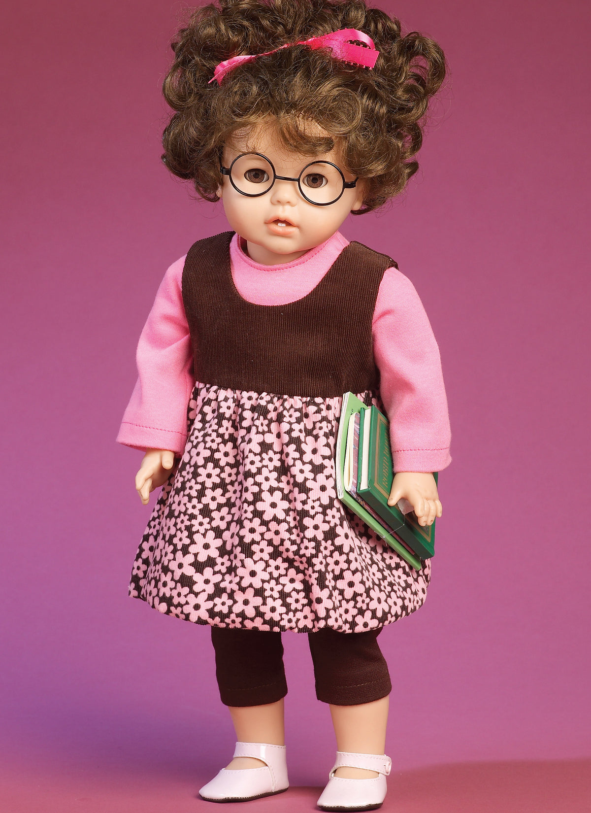 McCall's M6005 pattern envelope showing doll clothes