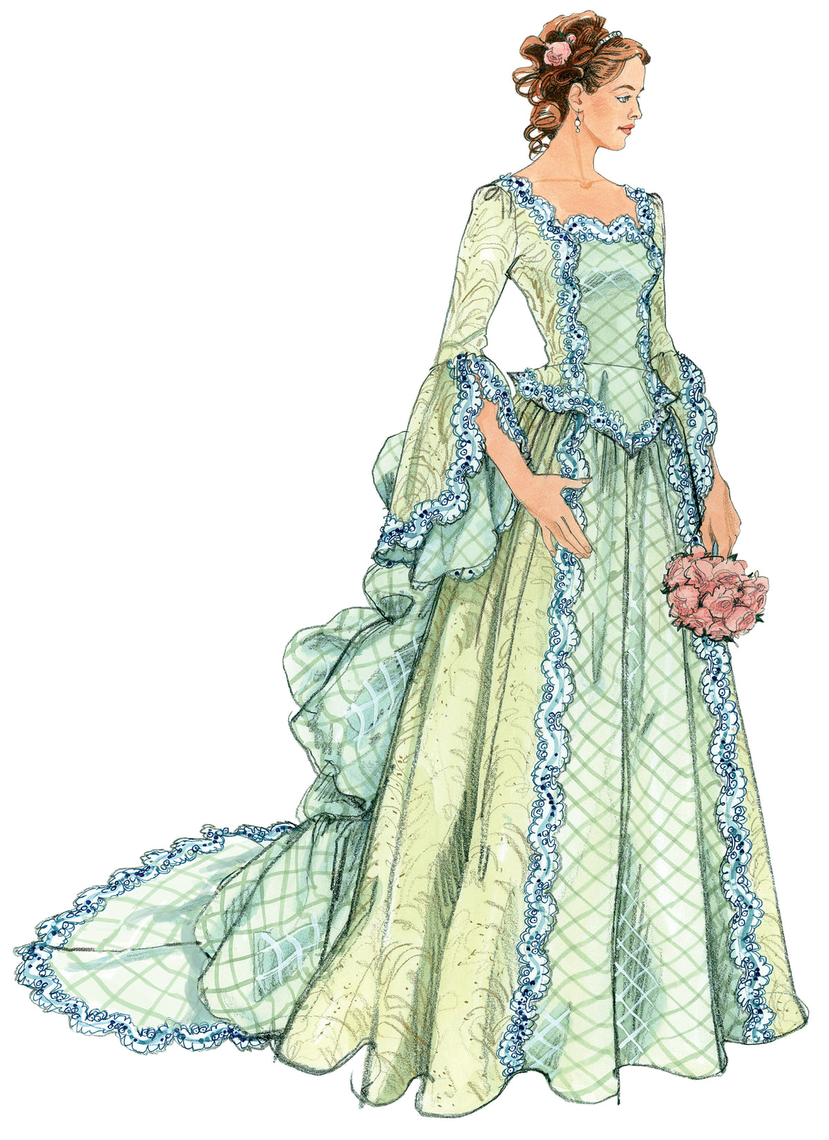 McCall's M6097 pattern envelope showing peplum costume tops