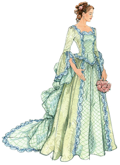 McCall's M6097 pattern envelope showing peplum costume tops