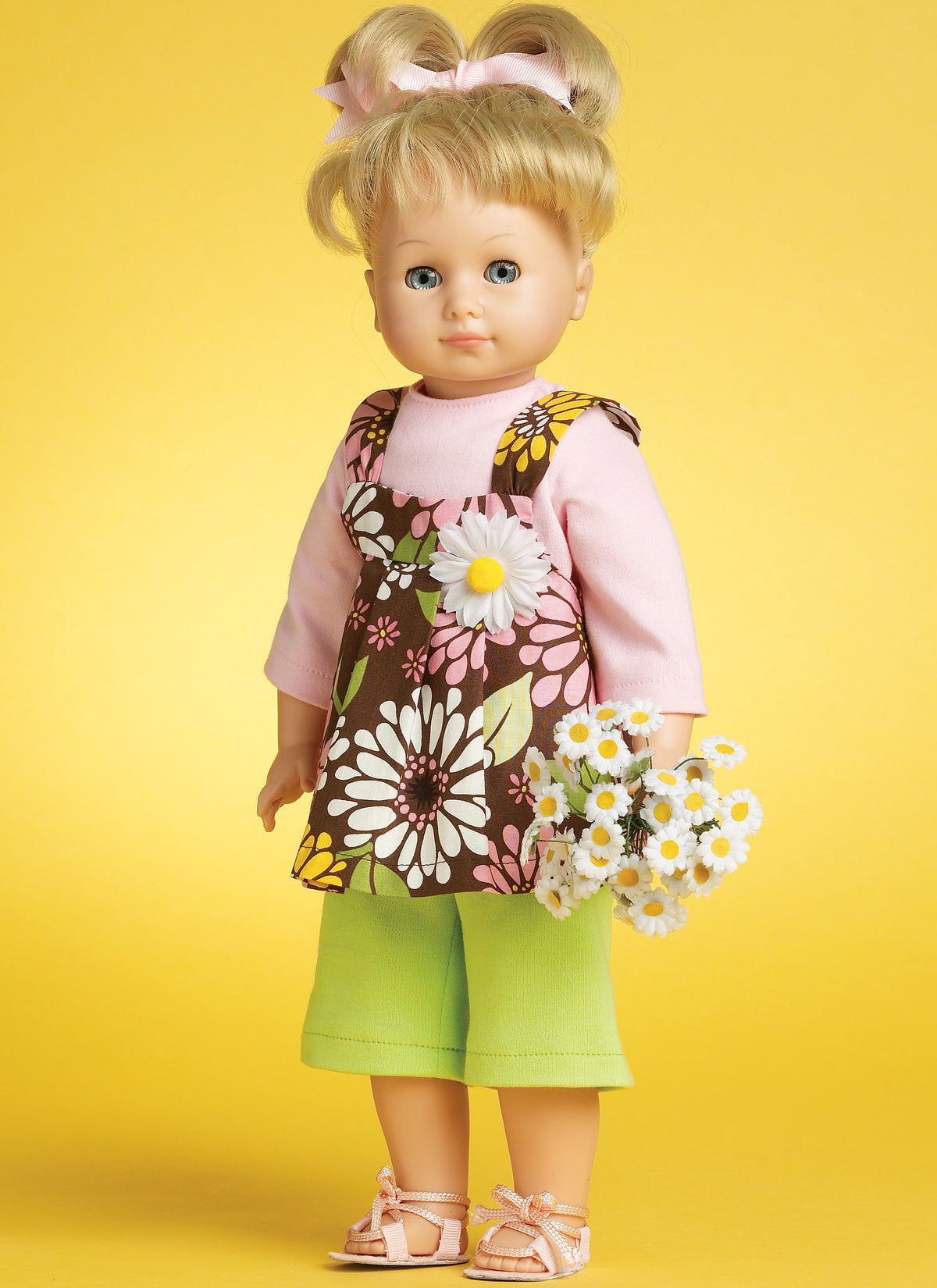 McCall's M6137 pattern envelope showing doll clothes