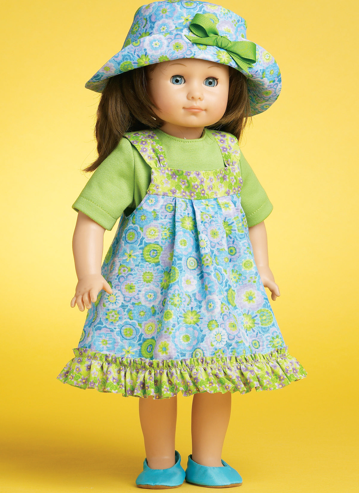 McCall's M6137 pattern envelope showing doll clothes