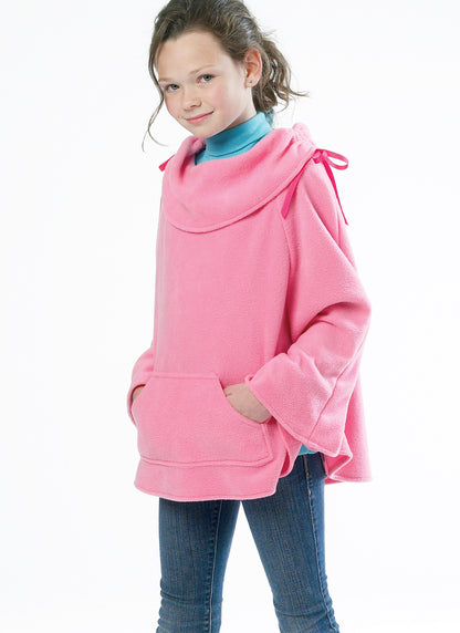 McCall's M6431 pattern envelope showing girls' ponchos