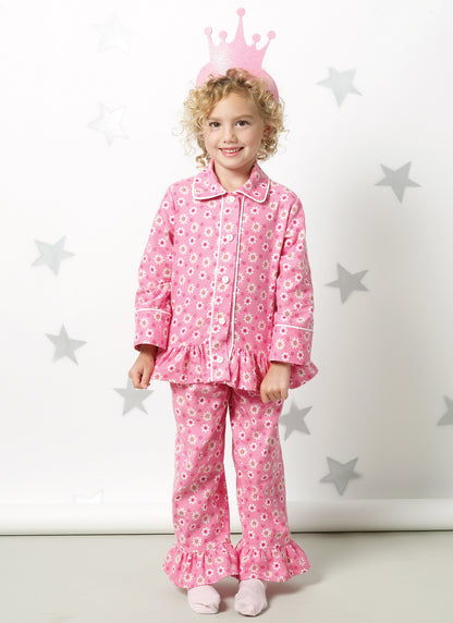 McCall's M6458 pattern envelope showing toddler pyjamas
