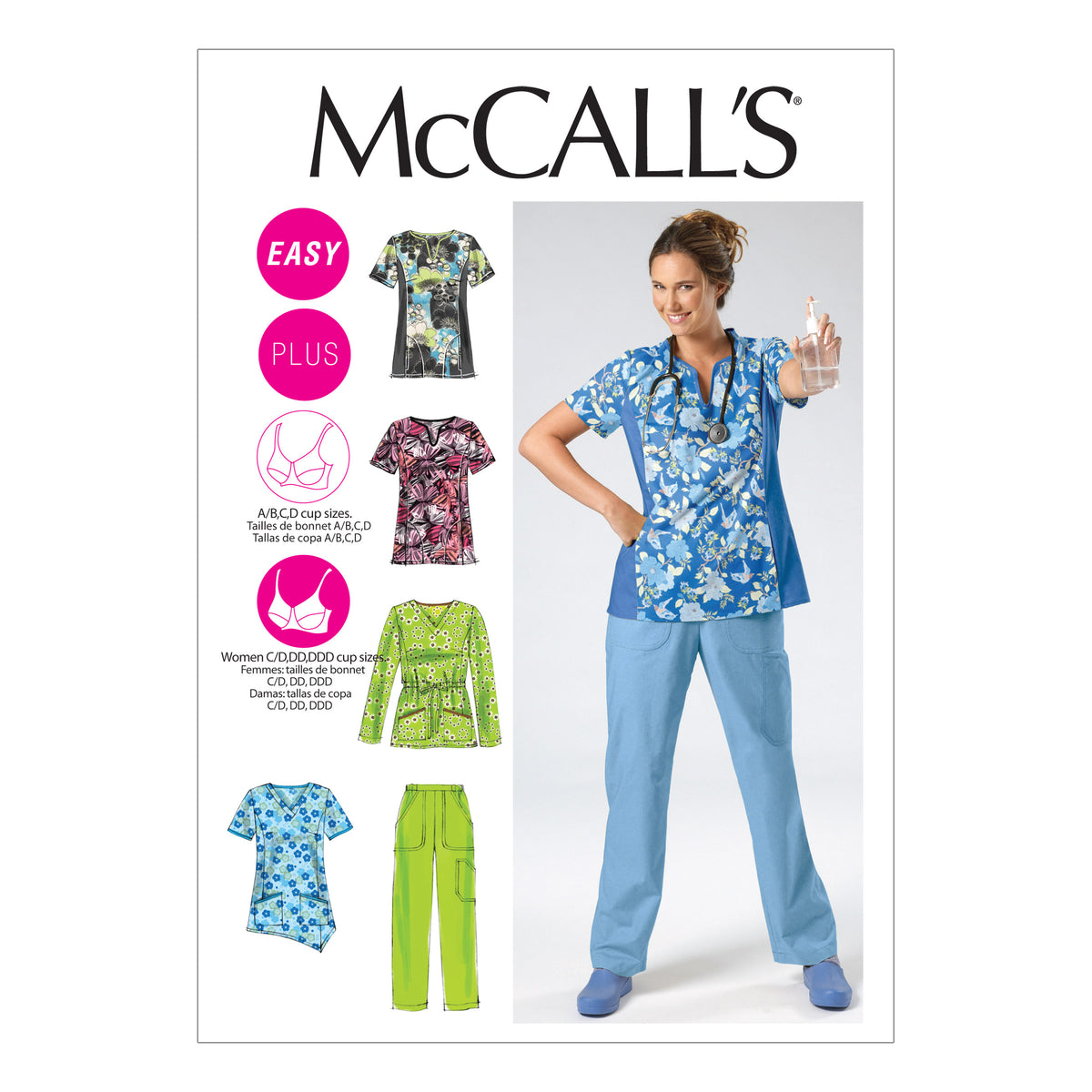 McCall's M6473 sewing pattern envelope showing misses' pullover tops