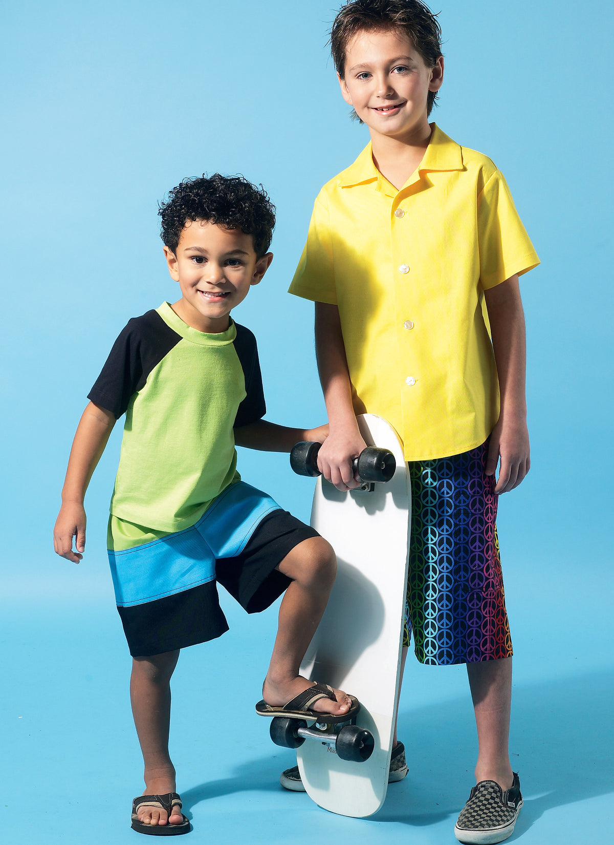 McCall's M6548 sewing pattern envelope showing girls' shirt