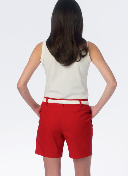 McCall's M6930 sewing pattern envelope showing misses' shorts & tapered trousers
